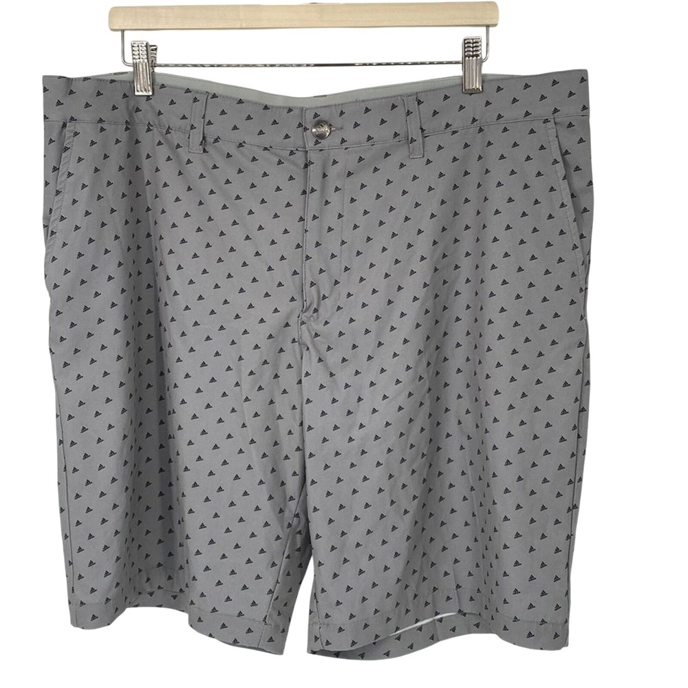 adidas Golf Shorts Ultimate 365 All Over Print AOP 3 Stripe Logo Gray Men's 38